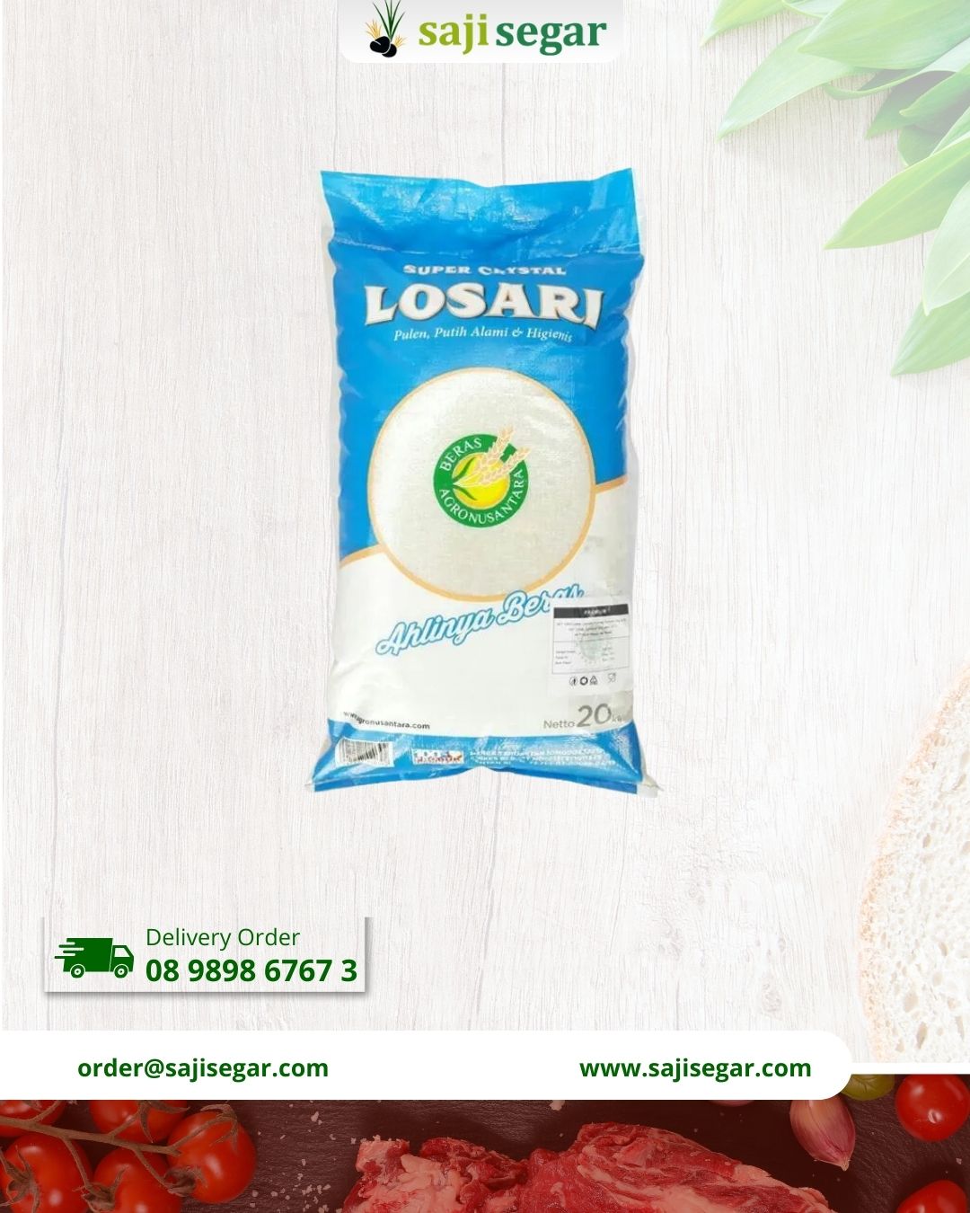 Beras Agronusantara Losari - 5 kg (Saji Segar)